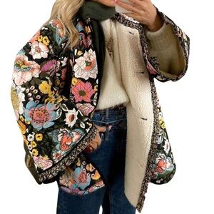 Floral Multicolor Women's Jacket